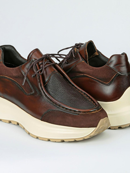 KAHVERENGİ COMFORT GÜNLÜK DERİ AYAKKABI