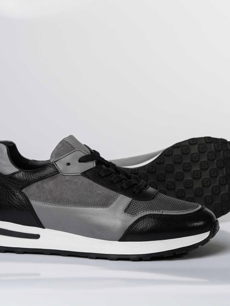 Erkek Günlük Sneaker – Süet & File Detaylı, Konfor Taban