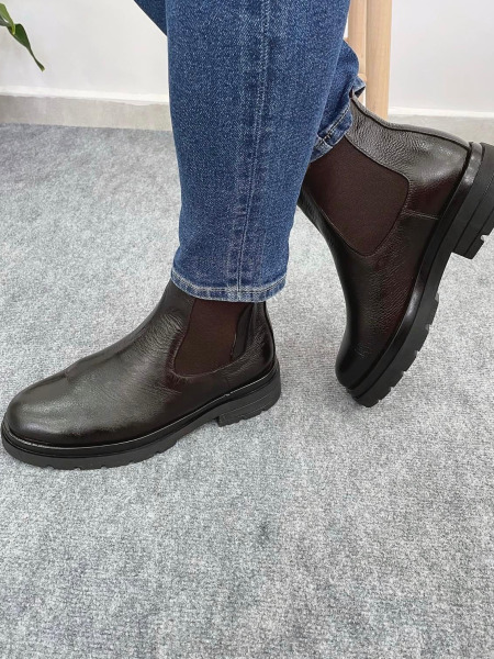 KLASİK ACI KAHVE DERİ BOT