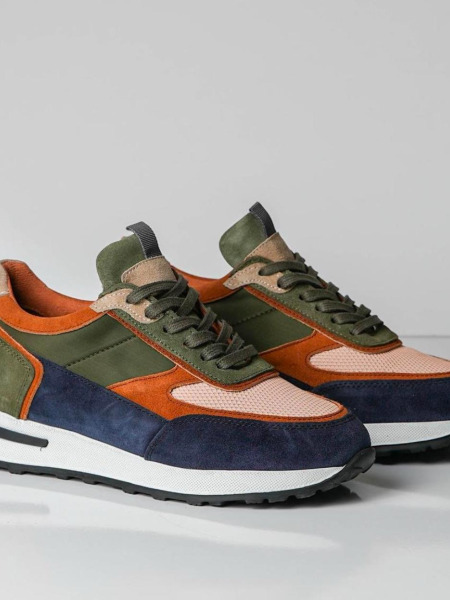 Erkek Günlük Sneaker – Süet & File Detaylı, Konfor Taban